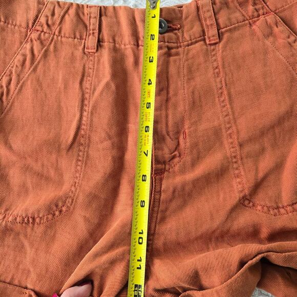 Bella Dahl Linen blend Sedona cuffed utility Shorts Linen NWT Gorpcore Beachy - Picture 4 of 10